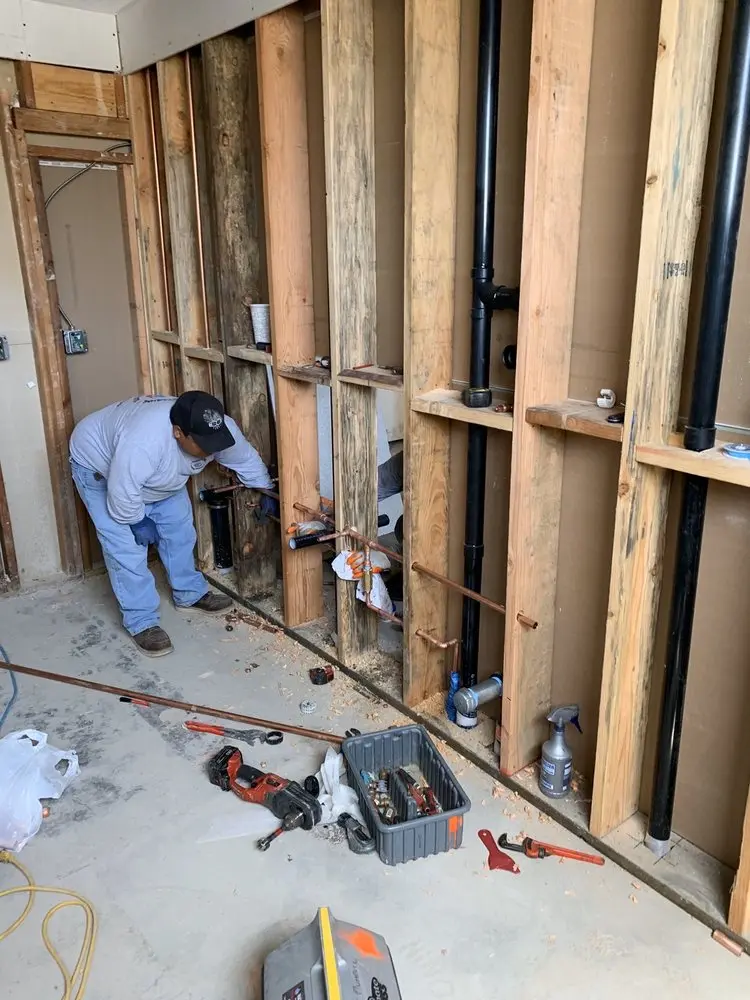 Commercial rough-in plumbing for Water Heater Replacement in Maryville